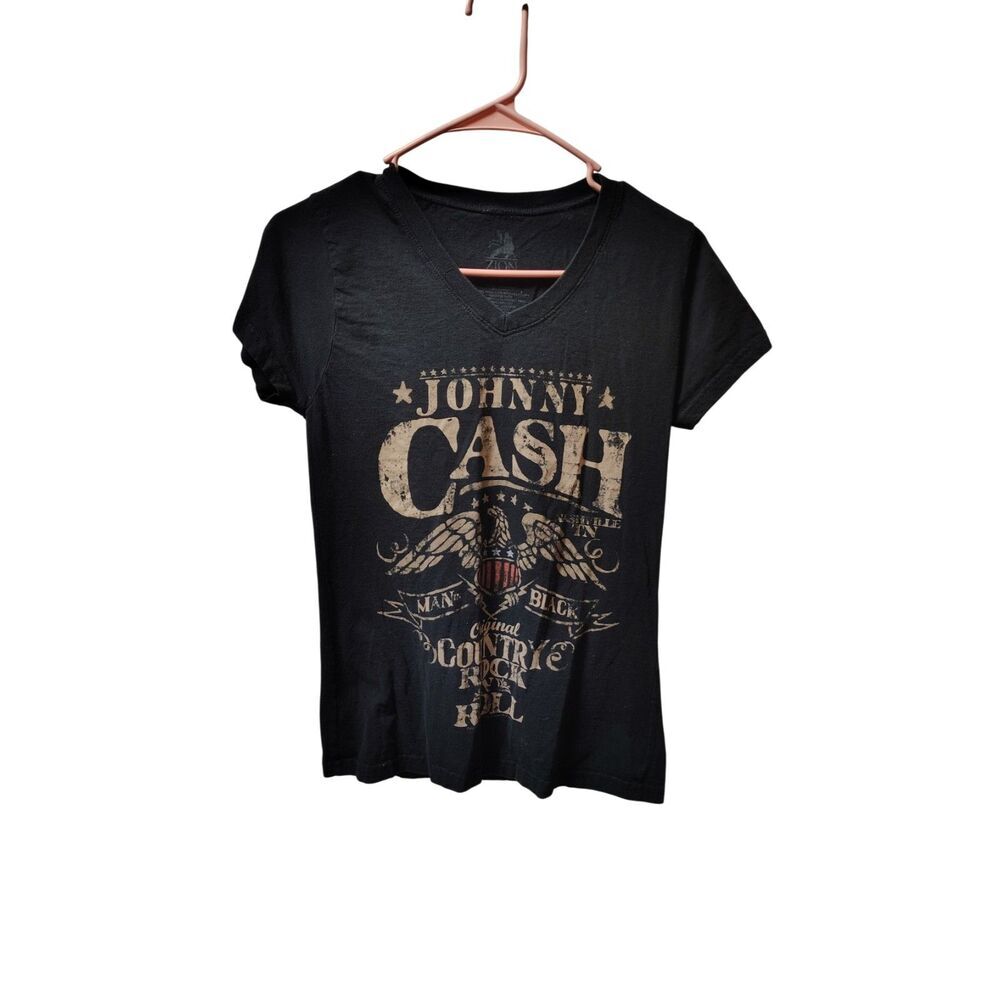 Zion Medium Black Johnny Cash Graphic T-Shirt